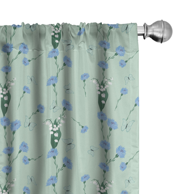 Rideaux 4 panneaux East Urban Home, L 56 po x L 63 po