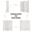 Paravent pliable à 4 panneaux H 67 po x l 63 po Bracy-247412958