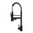 Matt Black 19" Kitchen Faucet - Stainless Steel 304, Modern Design For Cooking And Cleaning In Homes With 304 Daily Use-1532725701