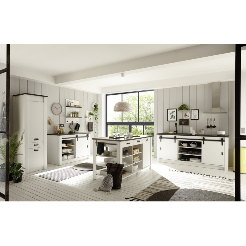 201cm Kitchen Pantry, White