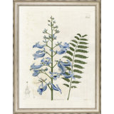 Large Blue Botanical I Print