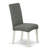 3 Piece Dinette Set for Small Spaces Contains a Square Dining Table and 2 Gray Linen Fabric Parson Dining Room Chairs, Linen White-1486306992-1486306995