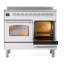 Cuisinière à induction ILVE Nostalgie II Series 40 po avec 6 éléments à induction (porte en verre)-1695305327