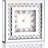Sparkling Square Mirror Desktop Decorative Clock