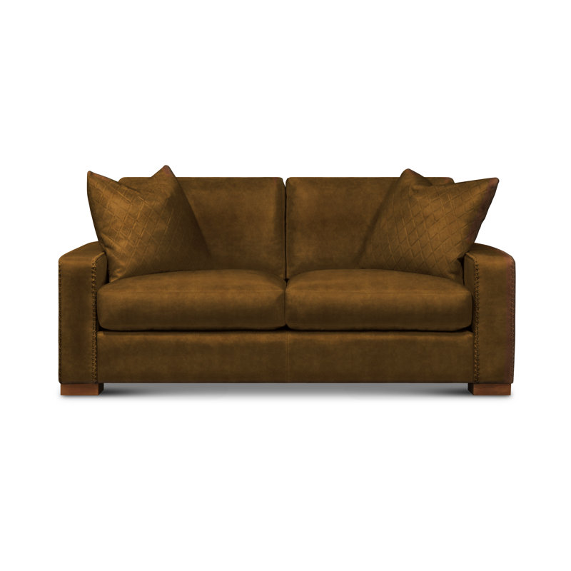 Urban Cowboy Leather Loveseat, Mustang (Maestro Artisano), Espresso