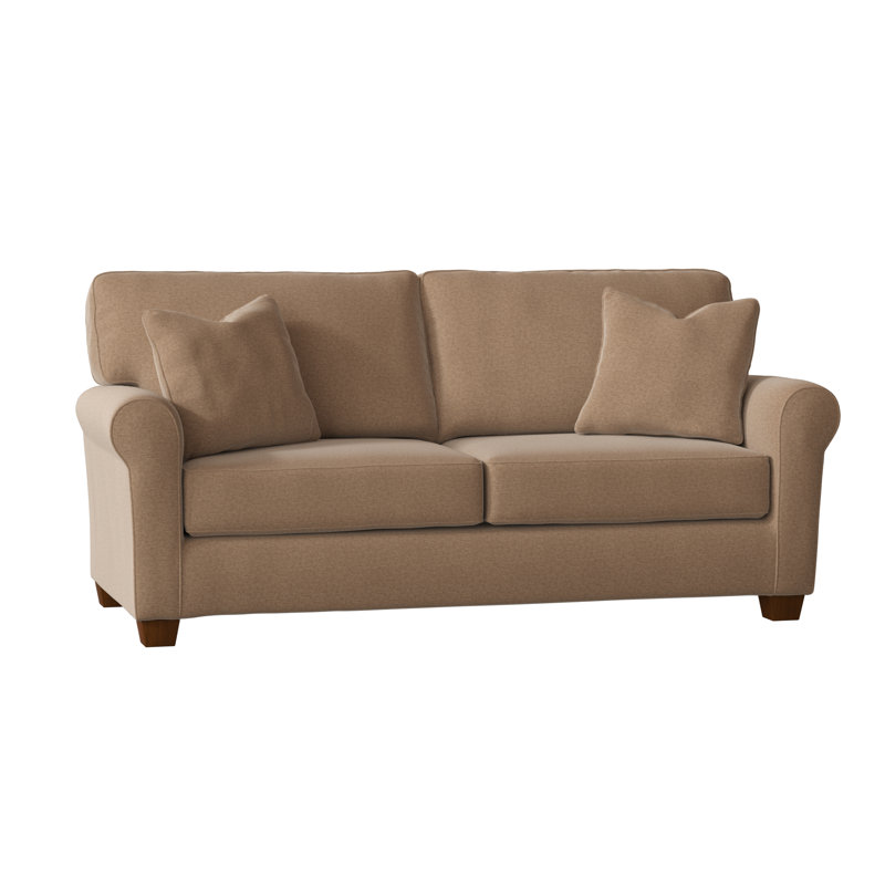 Shannon Upholstered 36'' Sleeper Sofa, Honey Birch, Loden
