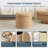 Bayville 16" Tall Sherpa Round Ottoman With Storage-2130579383