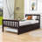 Twin Size Platform Bed Frame with Trundle-1740958624