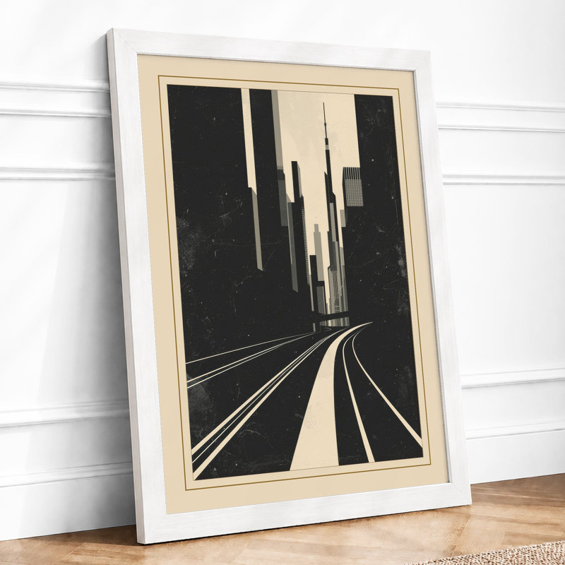 Urban Convergence Industrial - Framed Print, A1 - 84.1 x 59.4 cm, White