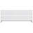 Full Floor Bed With Side Bookcase,Shelves,Guardrails,White-1057717133