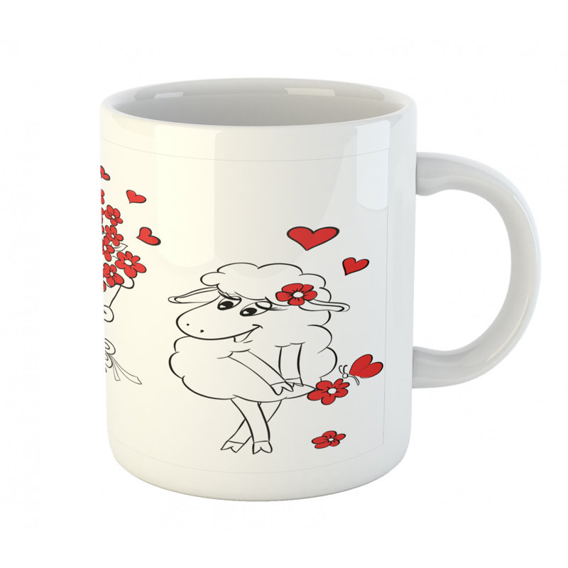 Grande tasse à café amateur chèvres
