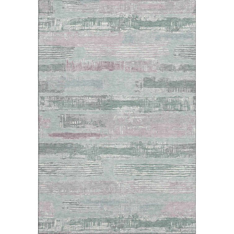 Premium Machine Washable Slesnick AMF1665 Stripes Rug