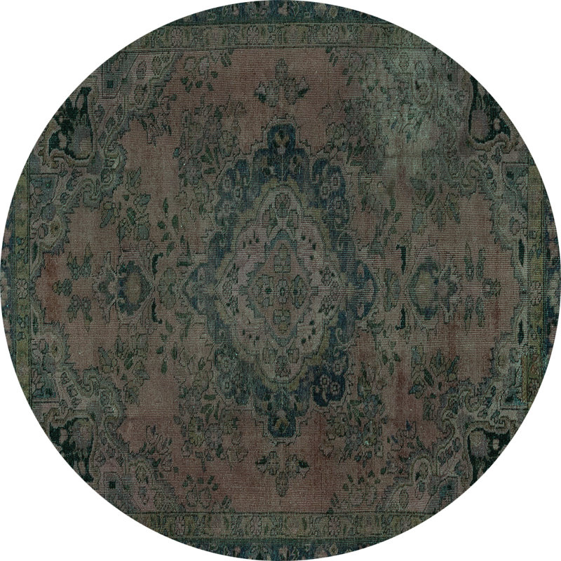 Oriental Indoor Rug, Round 5'  