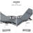 Outdoor Rust-Resistant Metal Chaise Lounge with Table-422563368