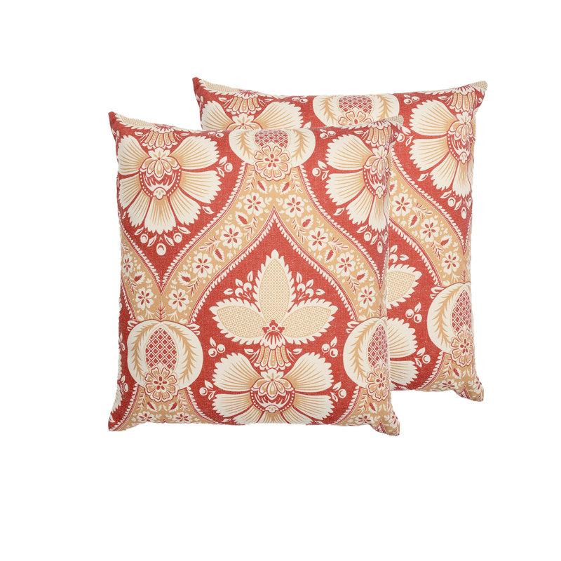 Florence Floral Pillow Cover, Yellow/Blue