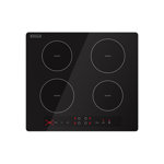 24" Electric Cooktop, Induction Cooktop , 4 Burners, Black