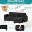 Canapé 86 po avec repose-pieds-15603508