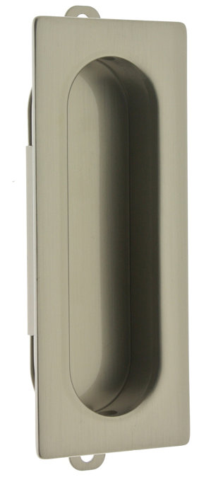 Solid Brass Rectangular Latch/Catch/Bolt, Satin Nickel