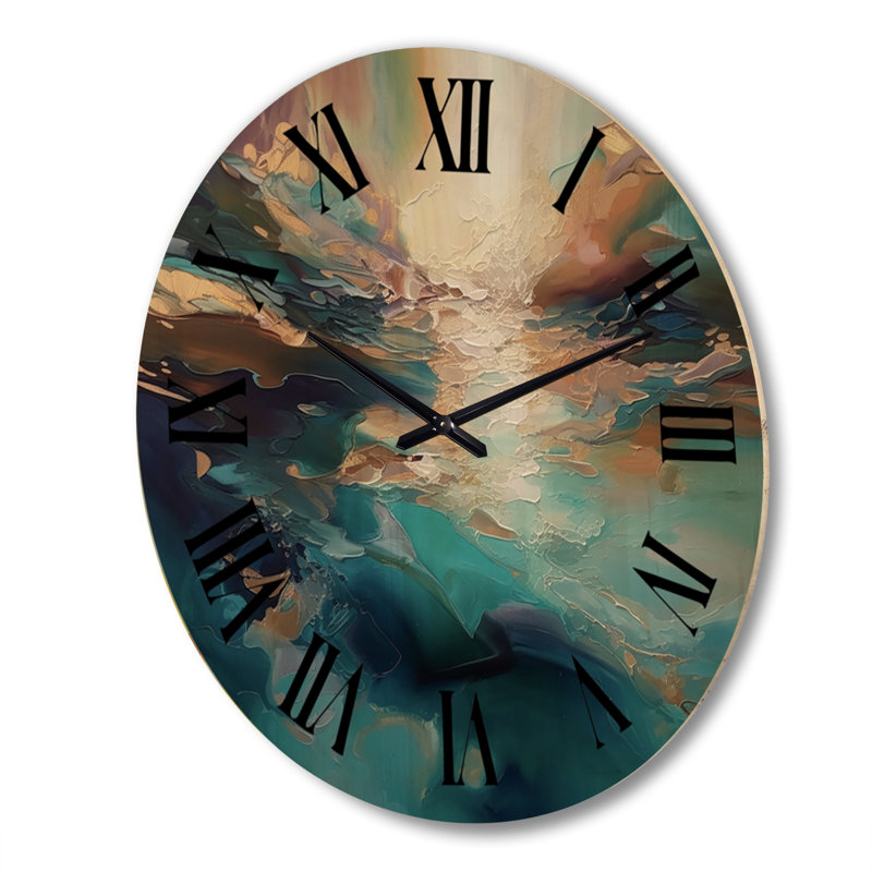 Horloge murale en bois surdimensionnée Spiritué, Très grand