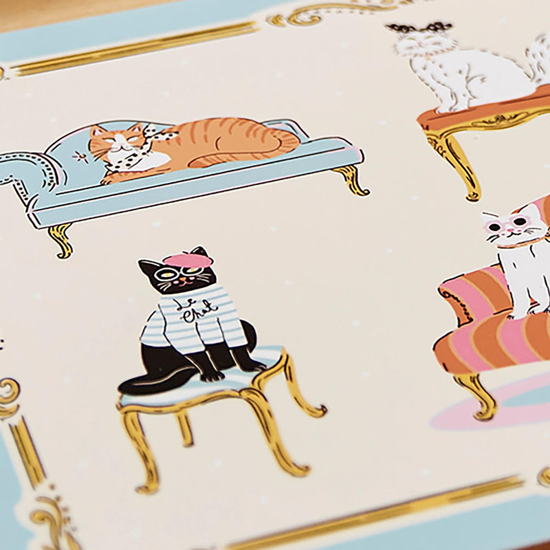 Cool Cats Paper Printed MDF Placemat