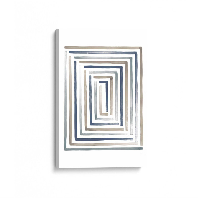 Linear Visions II Wrapped Canvas, 18" H x 12" W