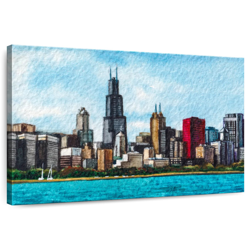 Horizon de Sirci à Chicago, H 26 po x l 39 po