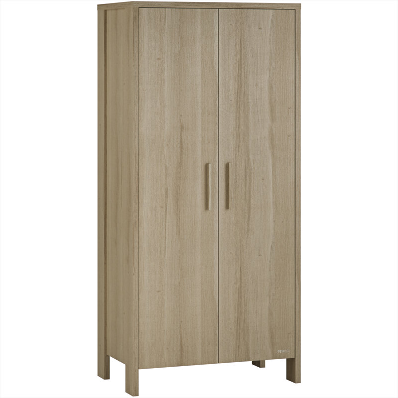 Wardrobe - Nordic White, Light Brown
