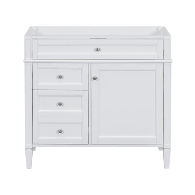 Koda 36'' Modern Vanity Base With Solid Wood Frame And Elegant Roman Legs (Sink Not Included)