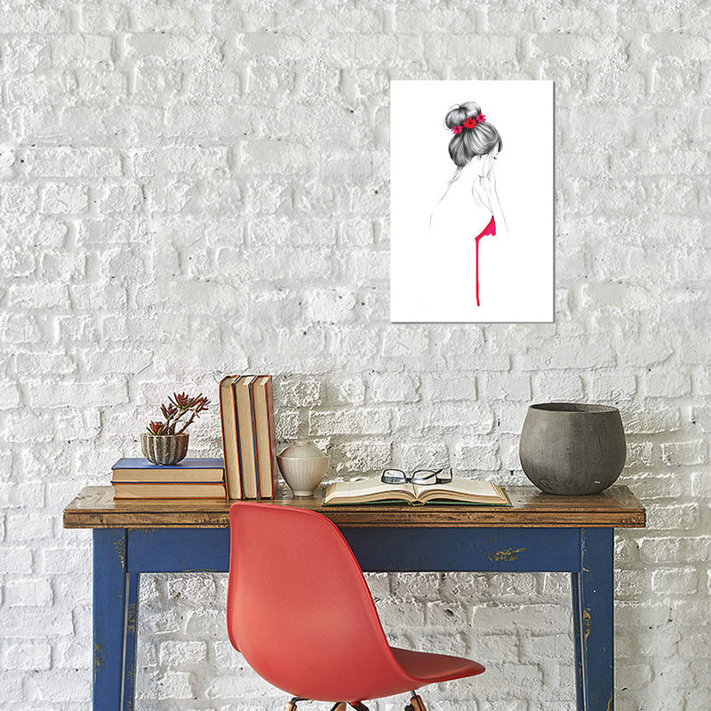 Bun Flower Girl by Rongrong DeVoe - Wrapped Canvas Print, 66.04 cm H x 45.72 cm W x 1.91 cm D