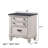 Beautiful Two-Tone Finish 1-Pc Nightstand End Table Two Storage Drawers Bedroom Furniture