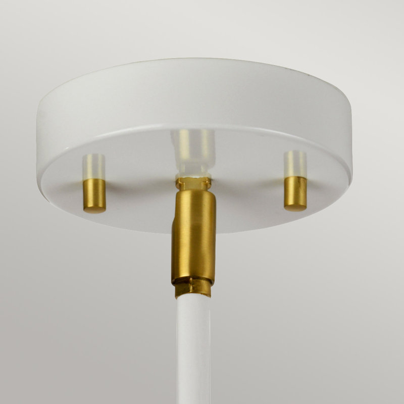 Demuth 1 - Light Cylinder Pendant, White