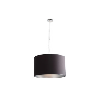 Rhonda 1 - Light Black Drum Pendant
