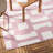 TOMMY BAHAMA Isla Coastal Geo Indoor Outdoor Area Rug Purple/Ivory-97556672