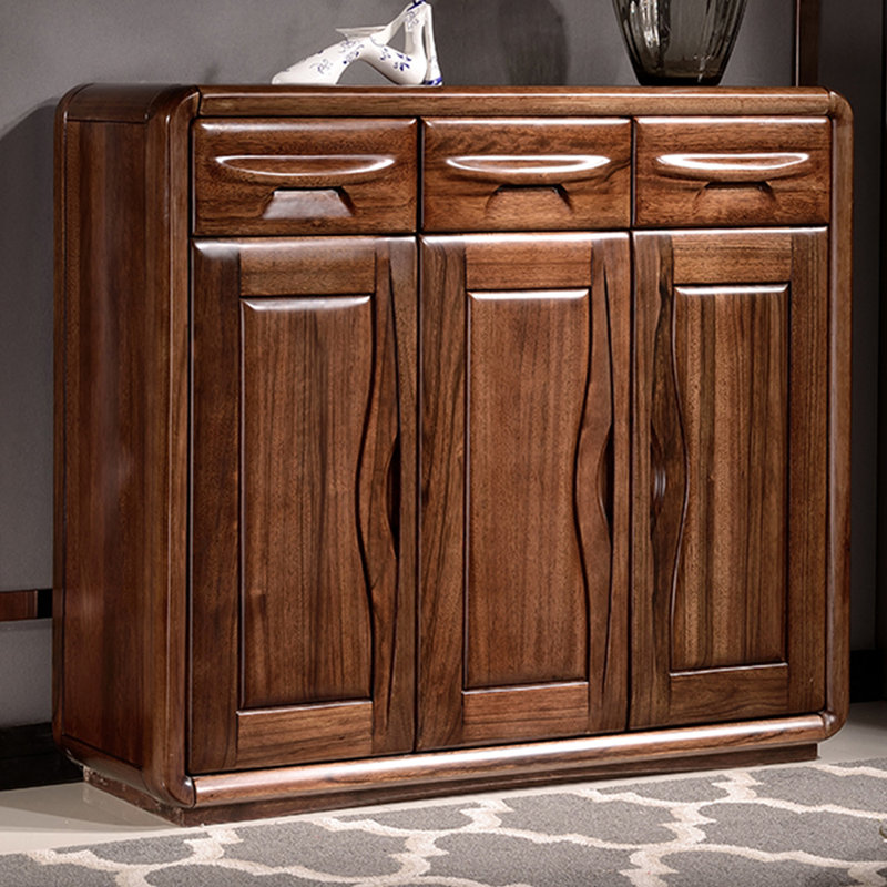 Retro large storage shoe cabinet