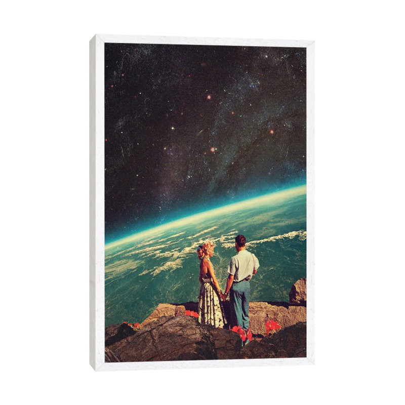 Love 1 Piece Wall Art on Canvas, 66.04 cm H x 45.72 cm W, White Framed
