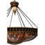 10 - Light Dimmable Urn / Bowl Chandelier