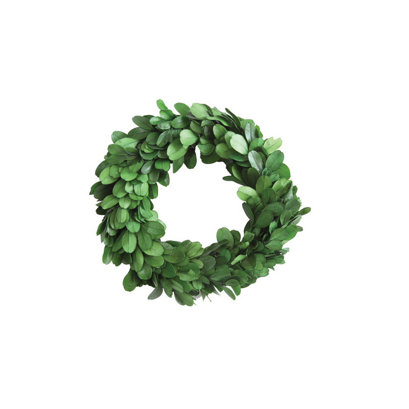 Preserved Boxwood Wreath, 9.75" W x 9.75" D