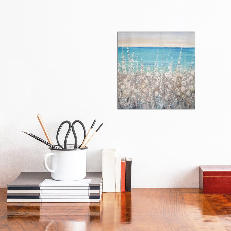 Flowers By The Sea I by Tim OToole - Wrapped Canvas Painting, 30.48 cm H x 30.48 cm W