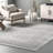Zayan Moroccan Power Loom Performance Light Gray Rug-1534256481