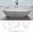 69 Inch Solid Surface Soaking Bathtub - Deep Soak Freestanding Tub-122021485