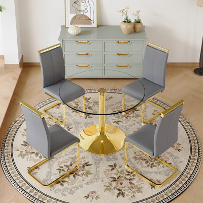 5 - Piece Pedestal Dining Set