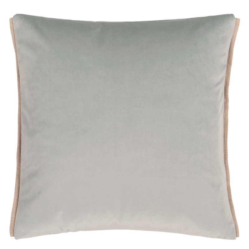 Velluto Decorative Pillow, Duck Egg