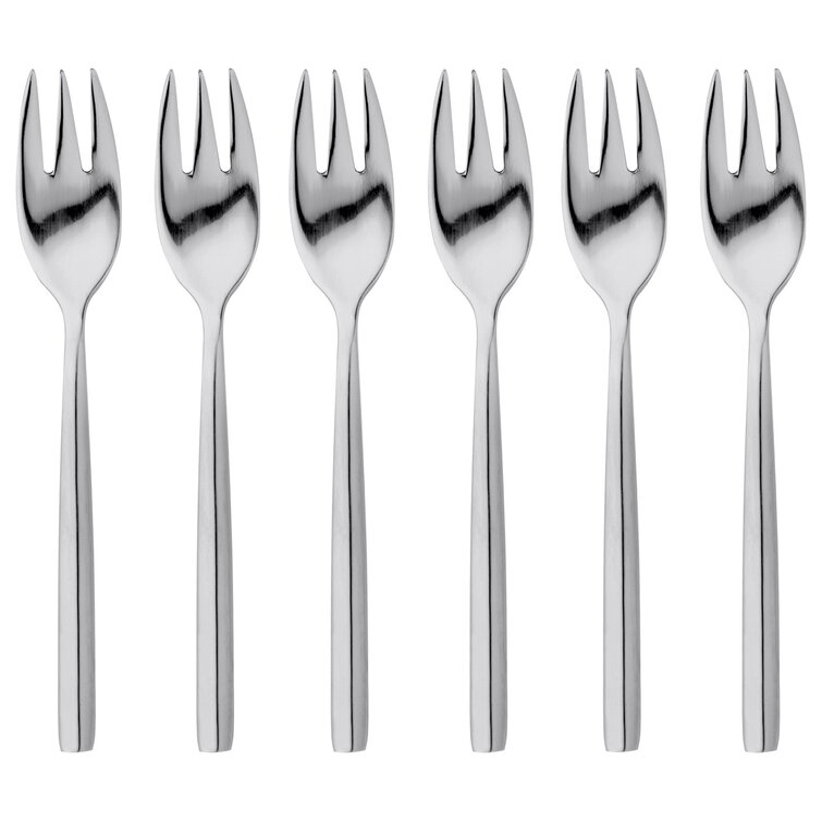 Stellar Rochester Set of 6 Stainless Steel Pastry Forks