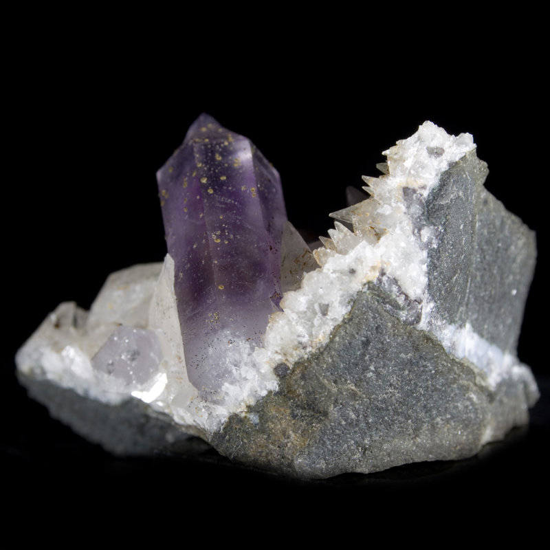 Matrix Amethyst And Calcite - Brandberg, Namibia