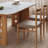Rectangular solid wood rock table set for home use-111170536