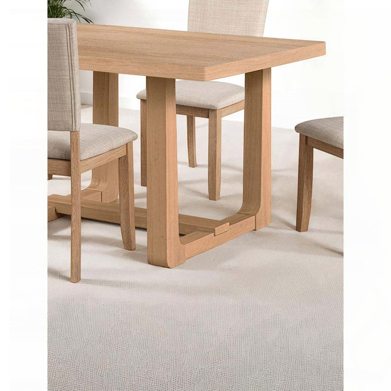 Table de salle à manger Transitional, Brun / brun