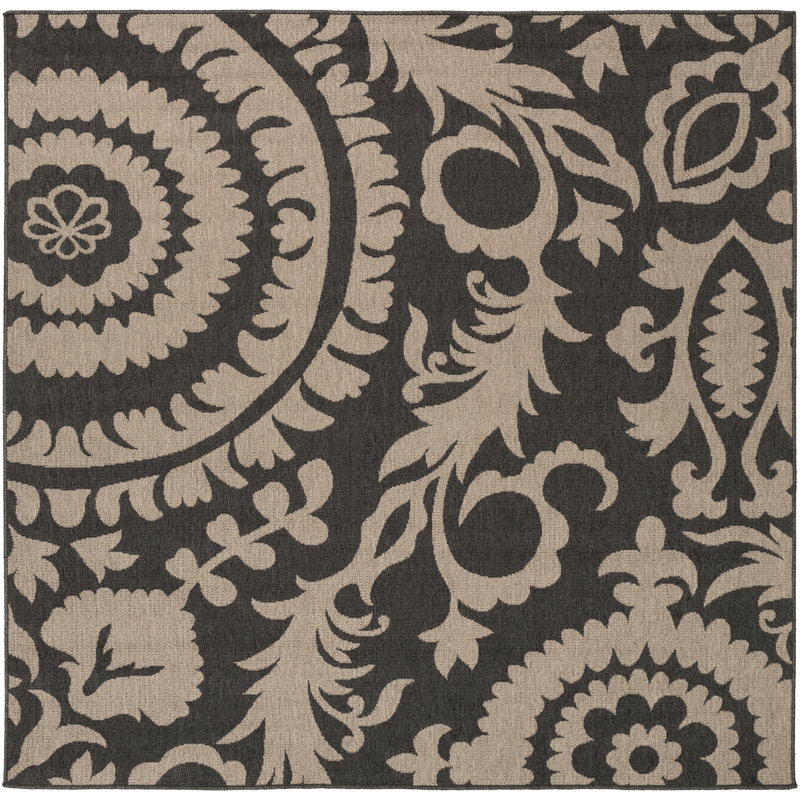 Amato Floral Indoor / Outdoor Rug, Rectangle 8'9" x 12'9"