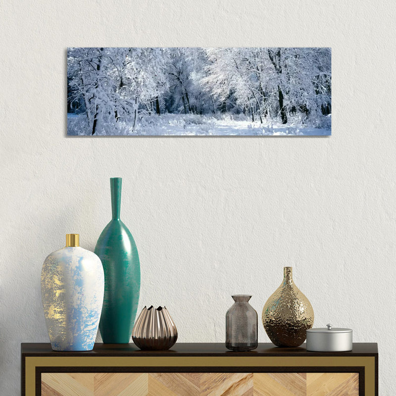 Winter, Forest, Yosemite National Park, California, USA - Wrapped Canvas Panoramic Print, 30.48 cm H x 91.44 cm W x 1.91 cm D