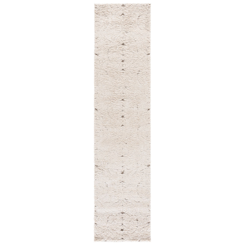 Elwin Shag Performance Damask Rug, Runner 2'3" x 9'