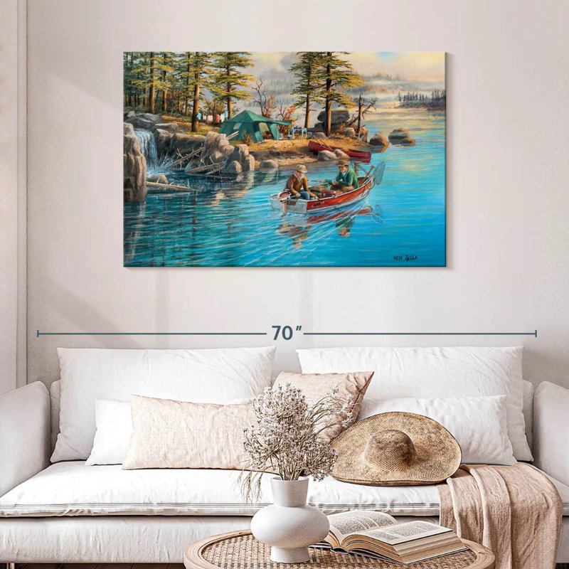 Senne Fishing Camp, 30" H x 45" W